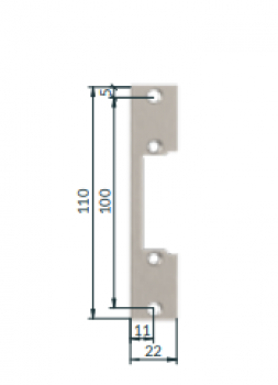 Frontal Largo S01 Reversible 159X25X3 Gris